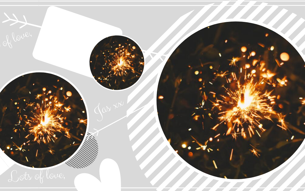 a compilation of firework photos for the new year