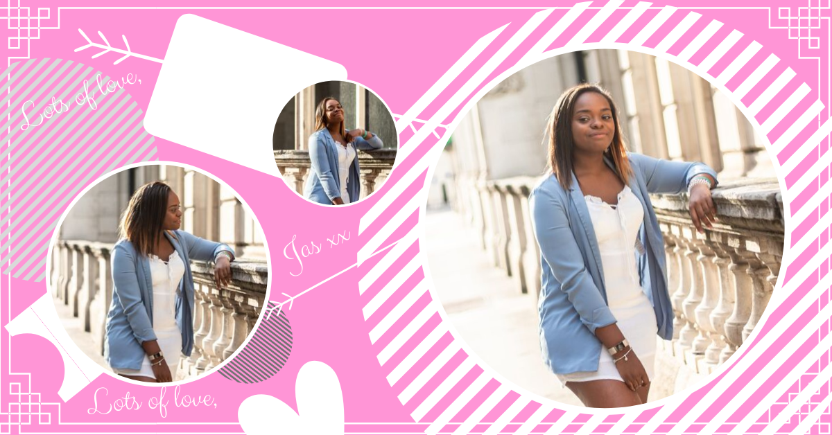 A compilation of images of me for the identity tag