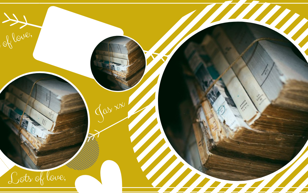A compilation of images of stories and booke