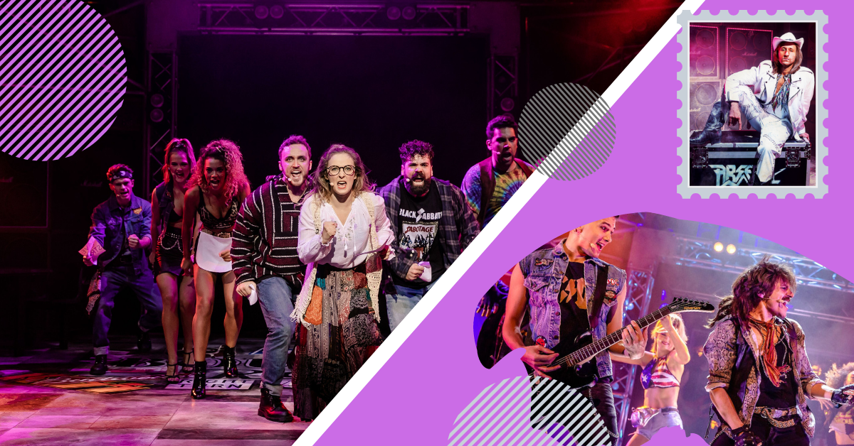 A collection of professional photos from Rock of Ages
