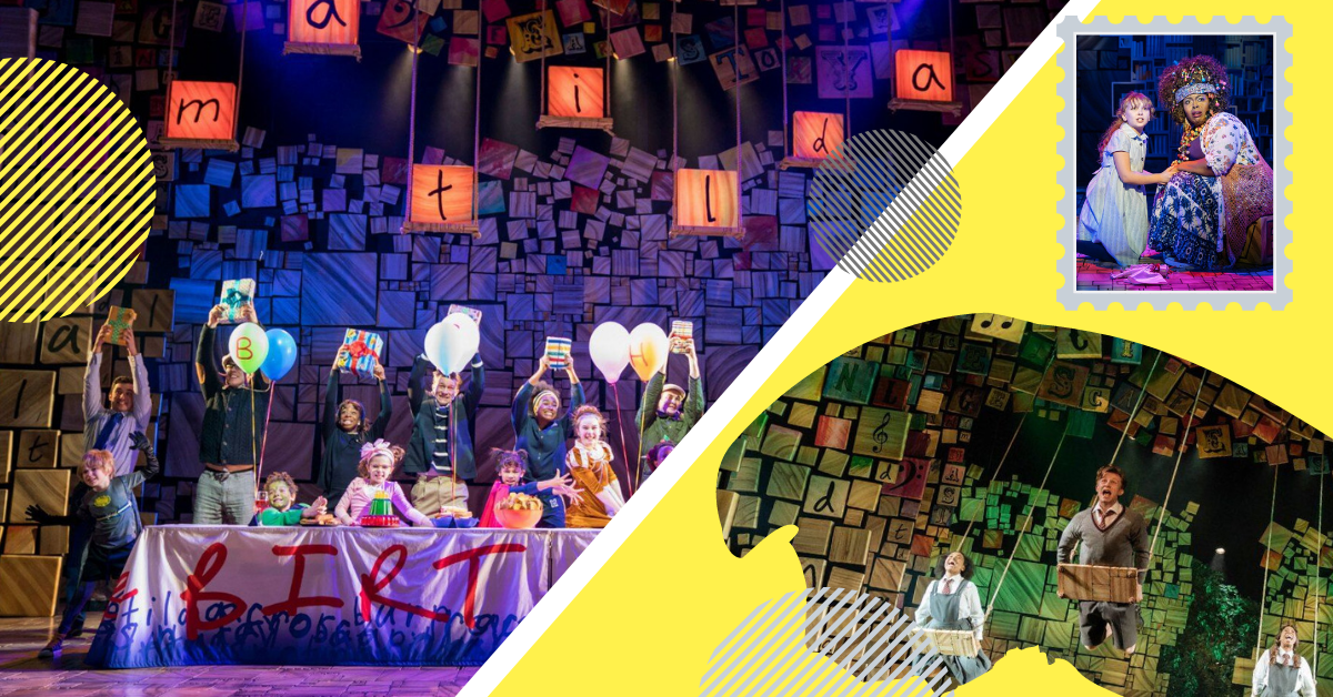 Featured image: compilation of professional photos from Matilda the Musical
