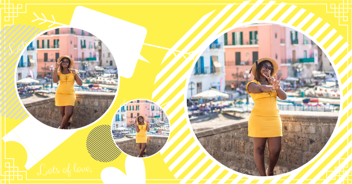Featured image of girl in yellow dress holding up two fingers on each hand, to symbolise being 22