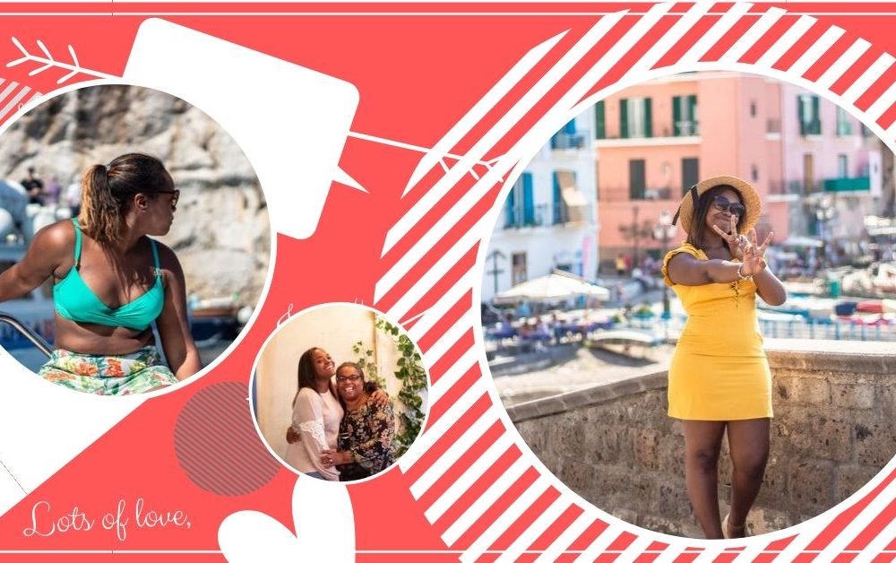 Featured image: Compilation of images from September. Shown is one image of me turning 22, one of me at Mamma Mia the party with my mum, and one of my on holiday.