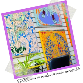 Text reads: SKYK aim to make art more accessible