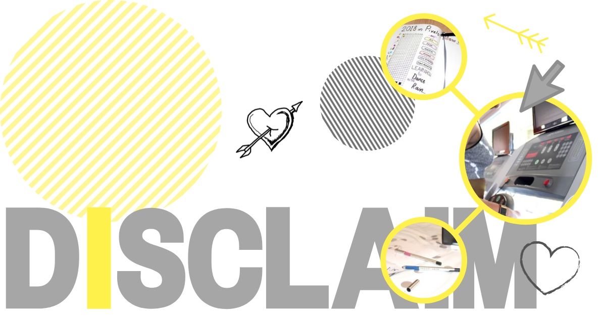 Featured image for my disclaimer page. Just a graphic that says "disclaimer" on it