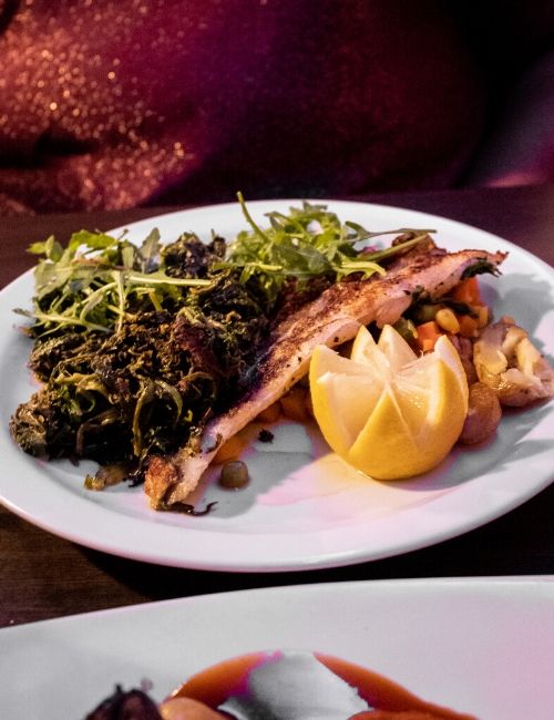 A photo of the salmon Christmas Dinner from Sage & Chilli
