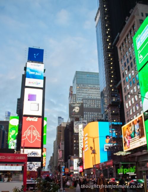 Photo of all the Times Square billboards