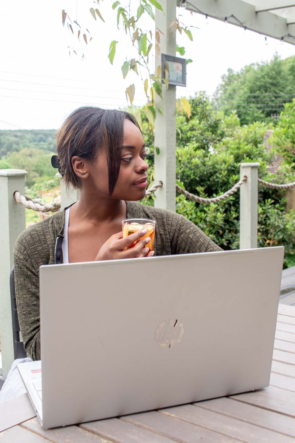 Picture of author with laptop, for post about finding time