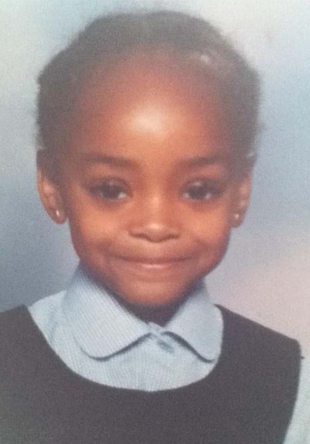photo of young me, at 5 years old, during my first year of school